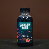 Spirulina ar dzērveņu sīrupu