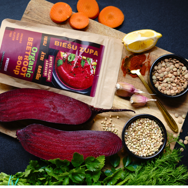 BIO Biešu un lēcu zupa (50g)