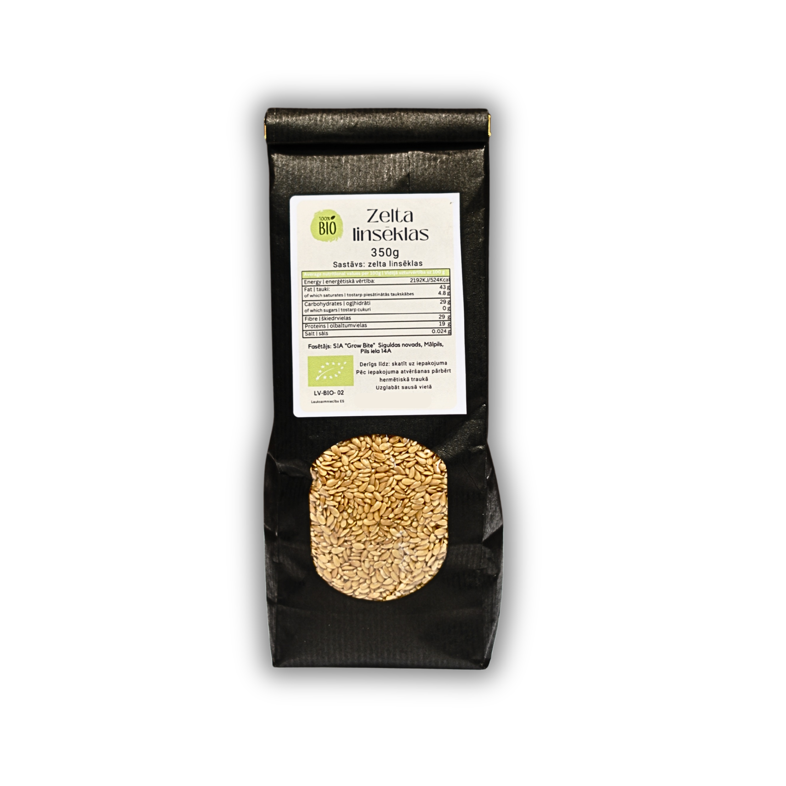 BIO Zelta linsēklas (350g)