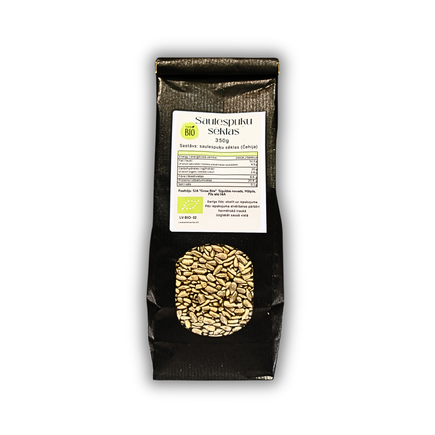 BIO Saulespuķu sēklas (350g)