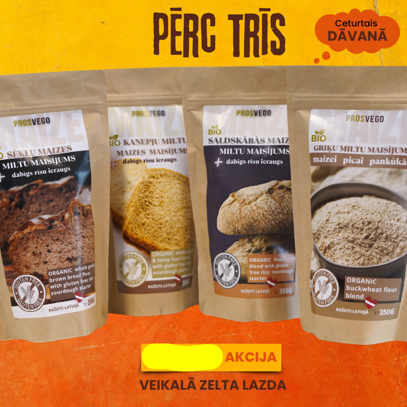 Bez glutēna miltu maisījumu komplekts